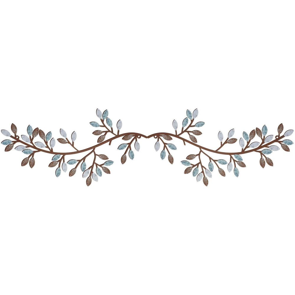 2 Pieces Metal Tree Leaf Wall Decor Vine Olive Branch Leaf Wall Art Wrought🐻